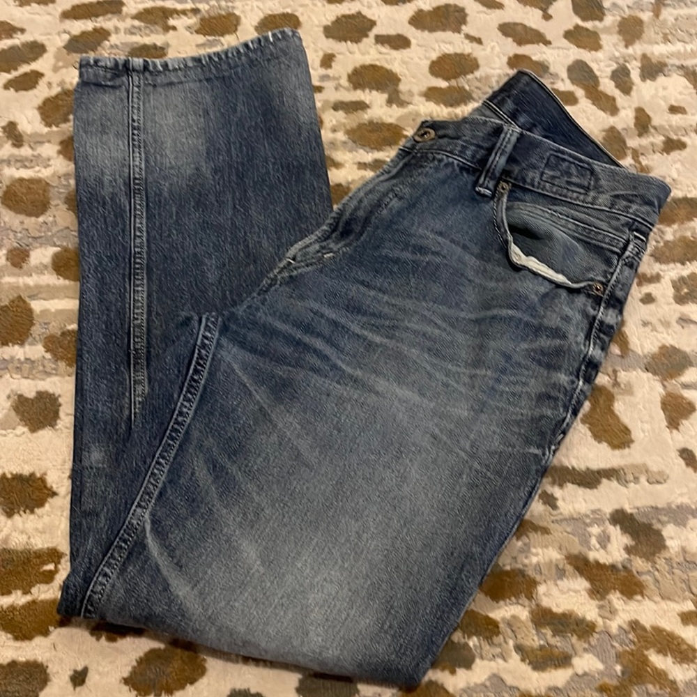 Express Men's Kingston Classic Fit Straight Leg Denim Jeans Blue Sz 34x30